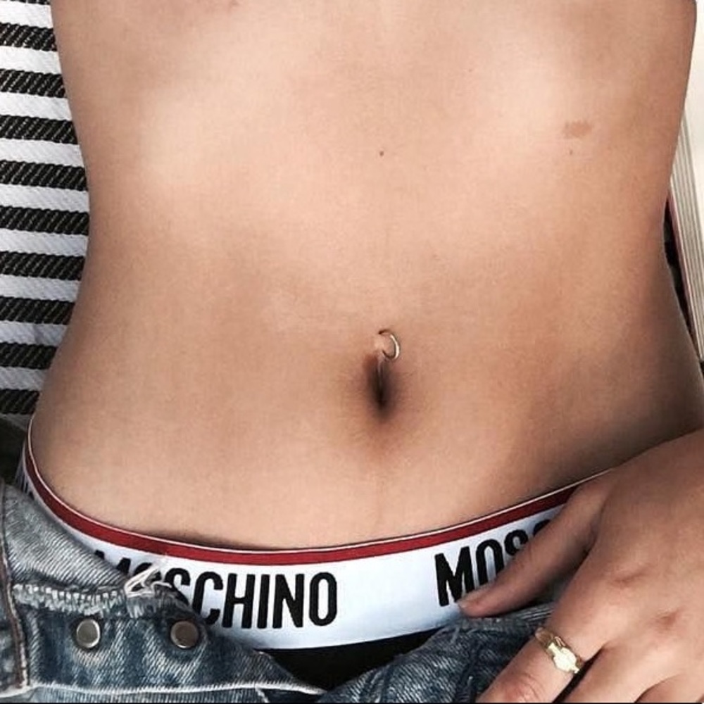 Black MOSCHINO Thong